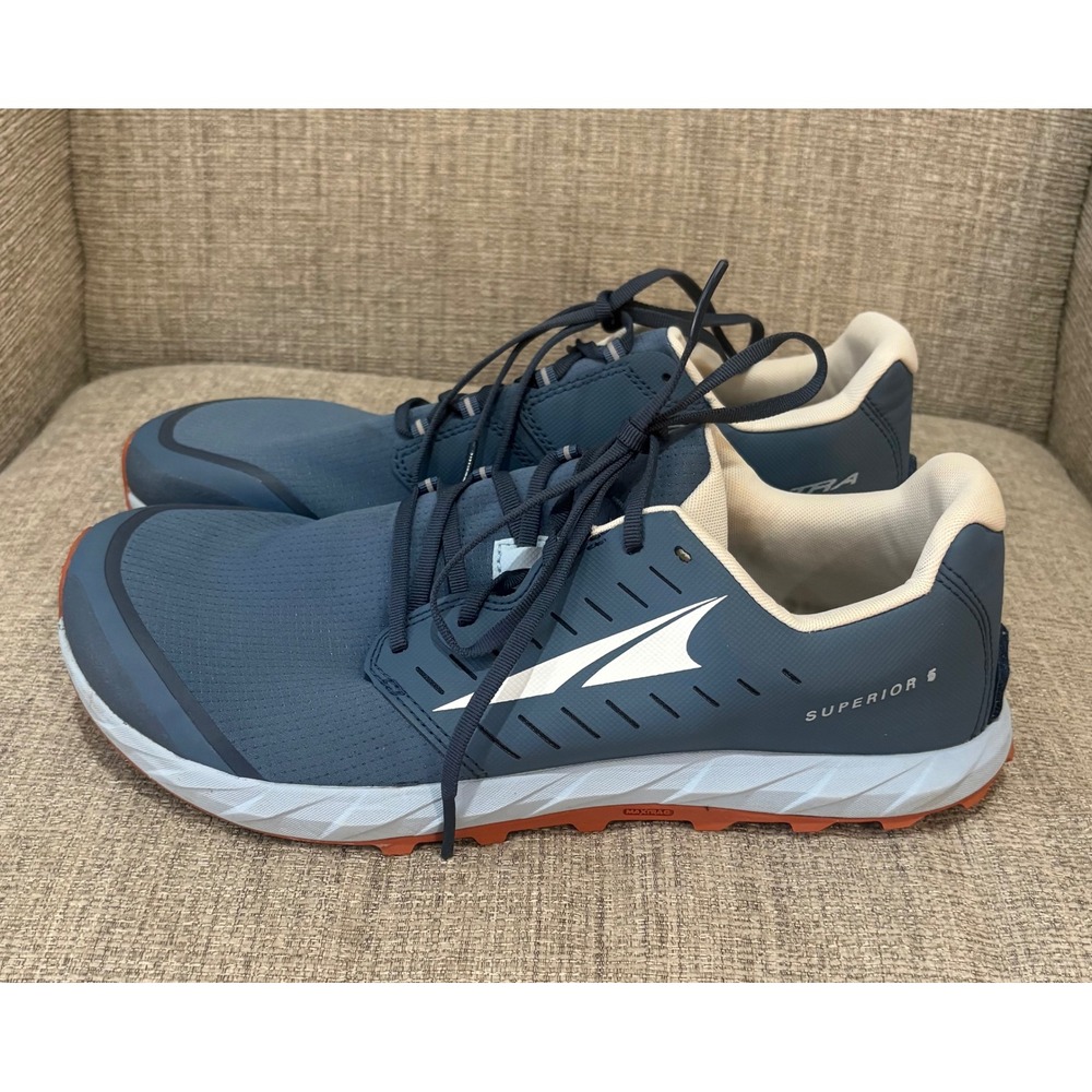Altra Superior 5 Mens Trail Running Shoes Blue Orange Size 13 NO INSOLES